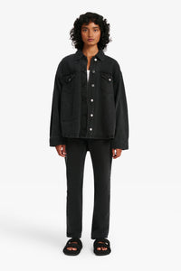 Nude Lucy Organic Denim Jacket Washed in Black