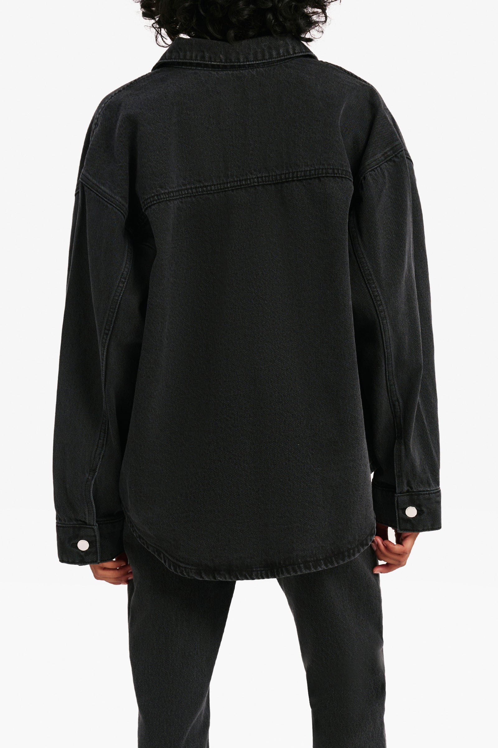 Nude Lucy Organic Denim Jacket Washed in Black