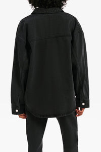 Nude Lucy Organic Denim Jacket Washed in Black