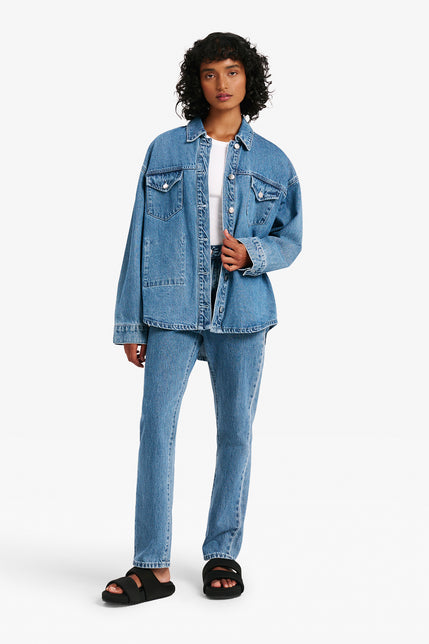 ORGANIC DENIM JACKET-Mid_Wash