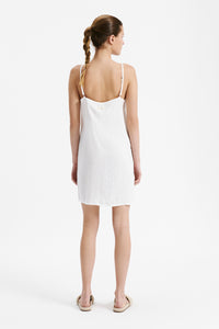 Nude Lucy Lounge Linen Dress in White