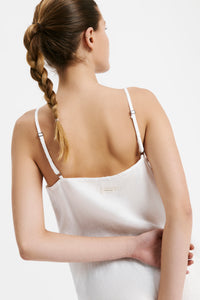 Nude Lucy Lounge Linen Dress in White