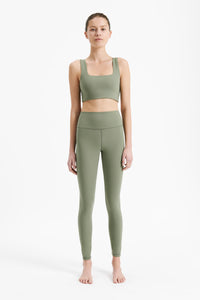 Nude Lucy Nude Active Full Length Tights In a Green Willow Colour