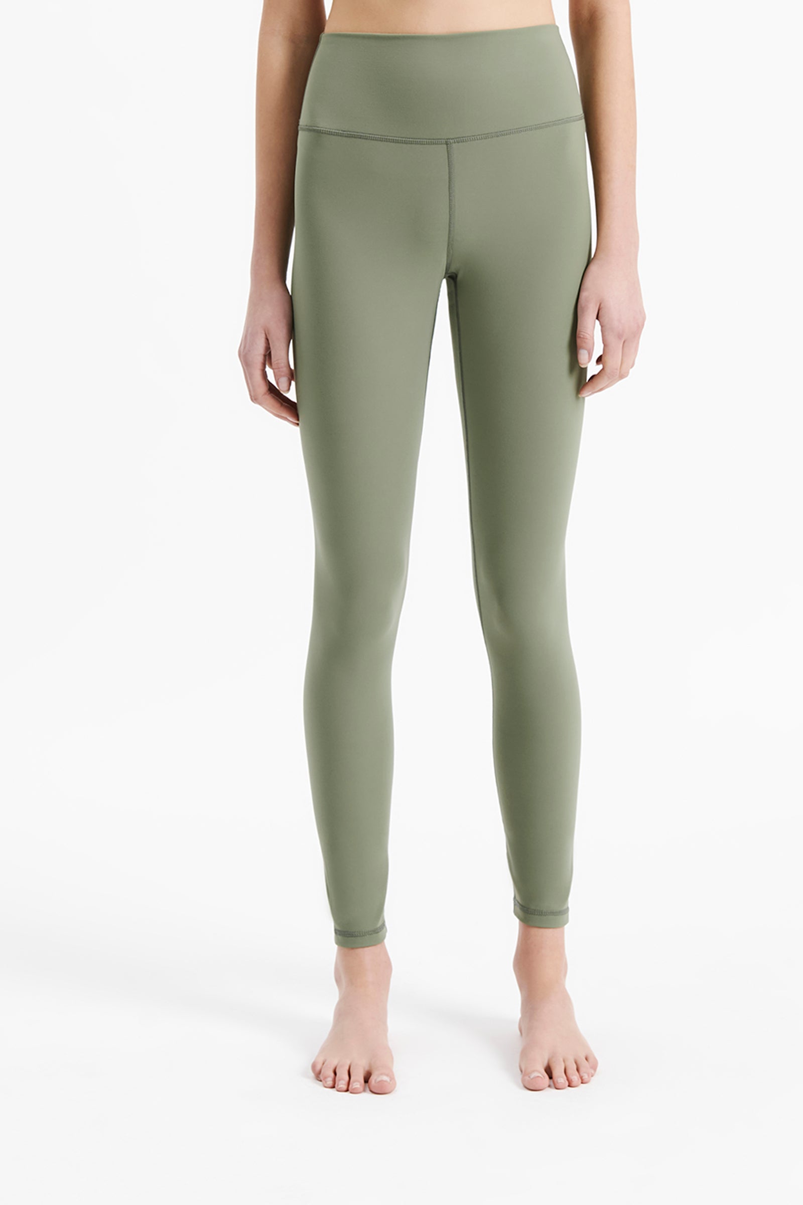 Nude Lucy Nude Active Full Length Tights In a Green Willow Colour