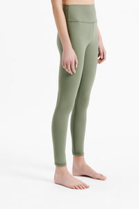 Nude Lucy Nude Active Full Length Tights In a Green Willow Colour