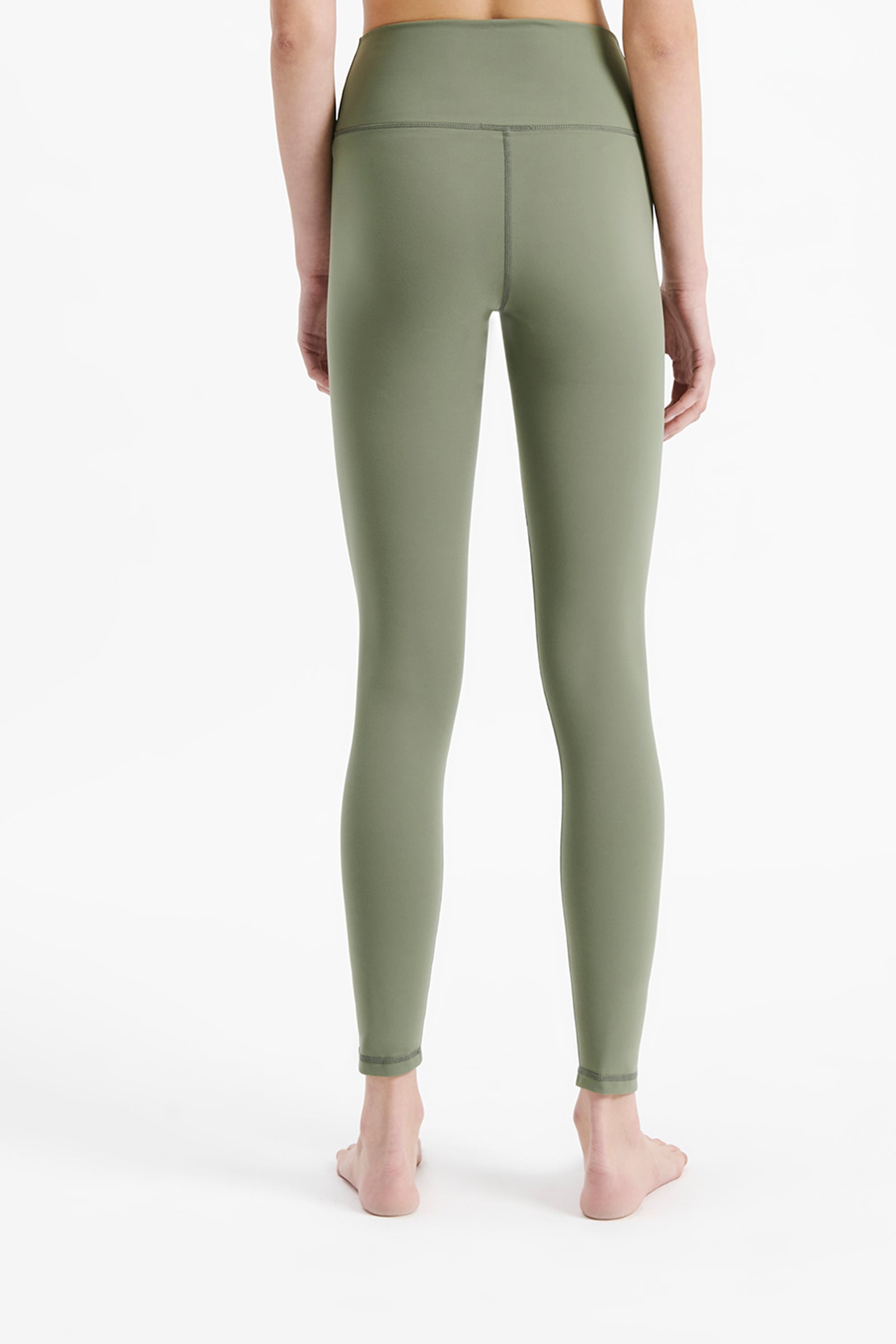 Nude Lucy Nude Active Full Length Tights In a Green Willow Colour