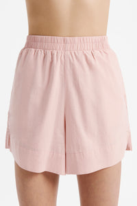 Nude Lucy Naya Washed Cotton Short in a Light Pink Guava Colour