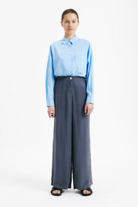 Nude Lucy Ari Cupro Pant in a Purple Indigo Colour