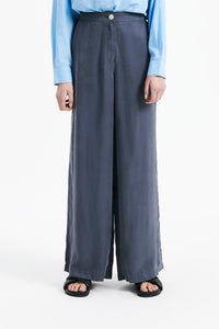 Nude Lucy Ari Cupro Pant in a Purple Indigo Colour