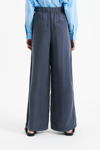 Nude Lucy Ari Cupro Pant in a Purple Indigo Colour