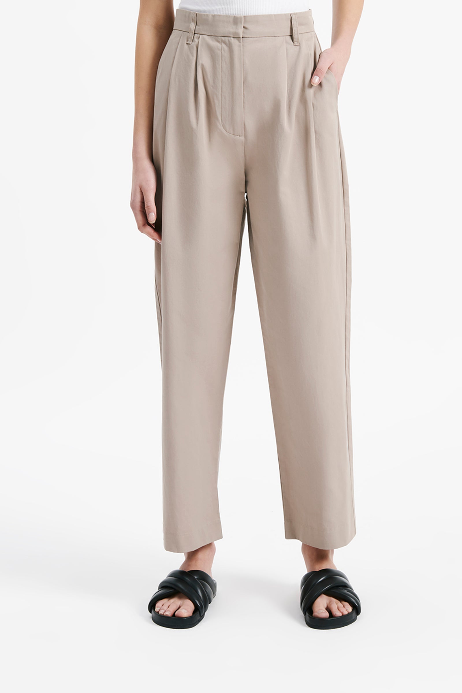 Nude Lucy Dune Pant In A Light Brown Mink Colour 