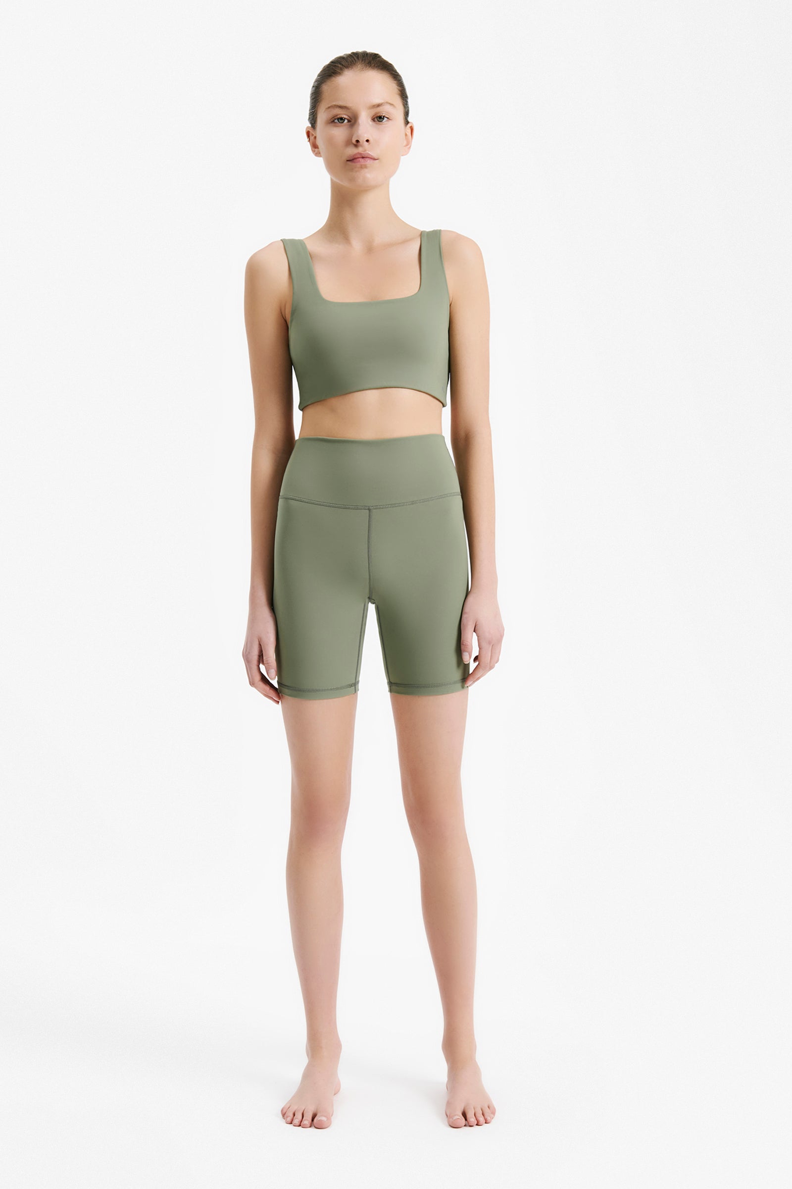 Nude Lucy Nude Active Bike Short In A Green Willow Colour 