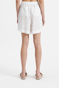 Nude Lucy Lounge Heritage Linen Short in White