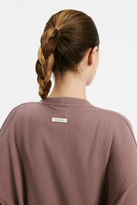 Nude Lucy Lounge Rib Cardigangan in Soot