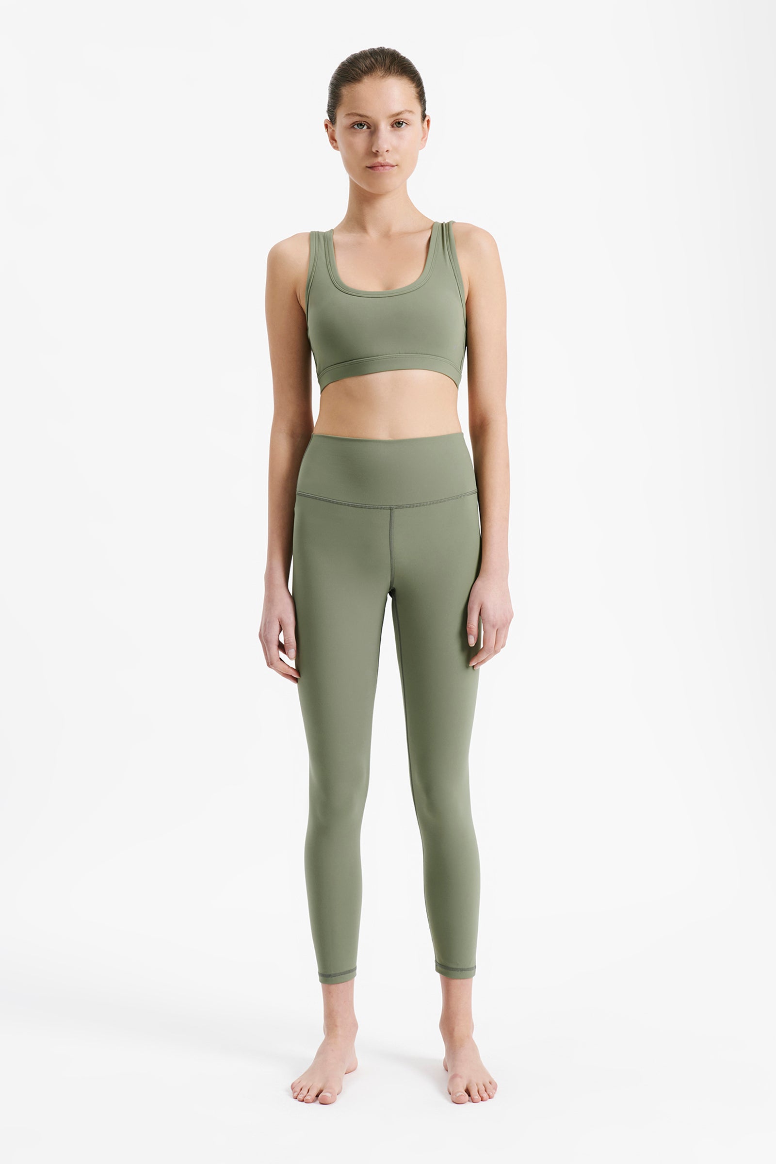 Nude Lucy Nude Active Tights In A Green Willow Colour 