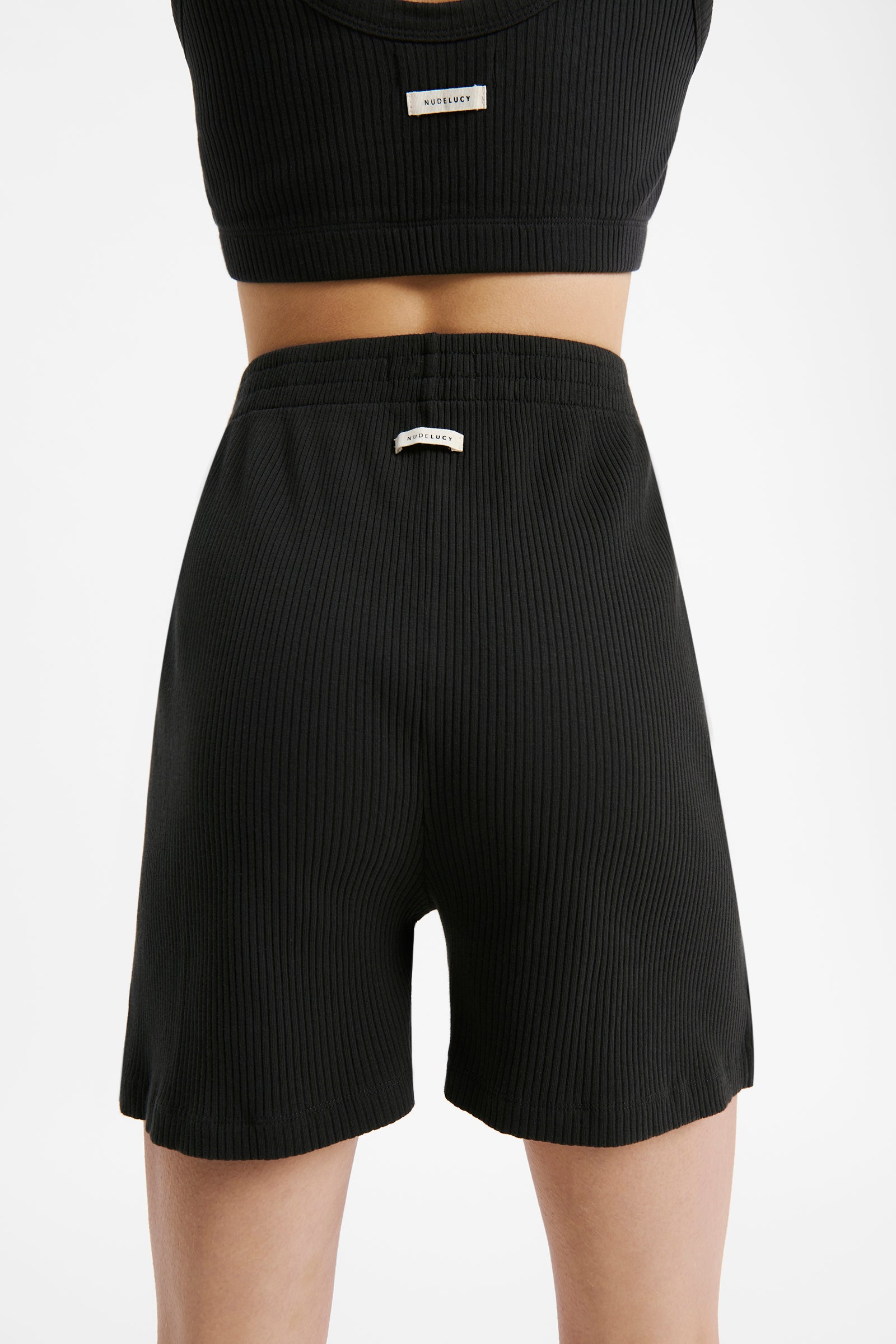 Lounge Ribbed Longline Short Coal 