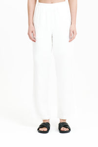 Nude Lucy Rynn Linen Split Pant in White