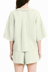 Nude Lucy Lounge Linen Shirt in Eucalyptus