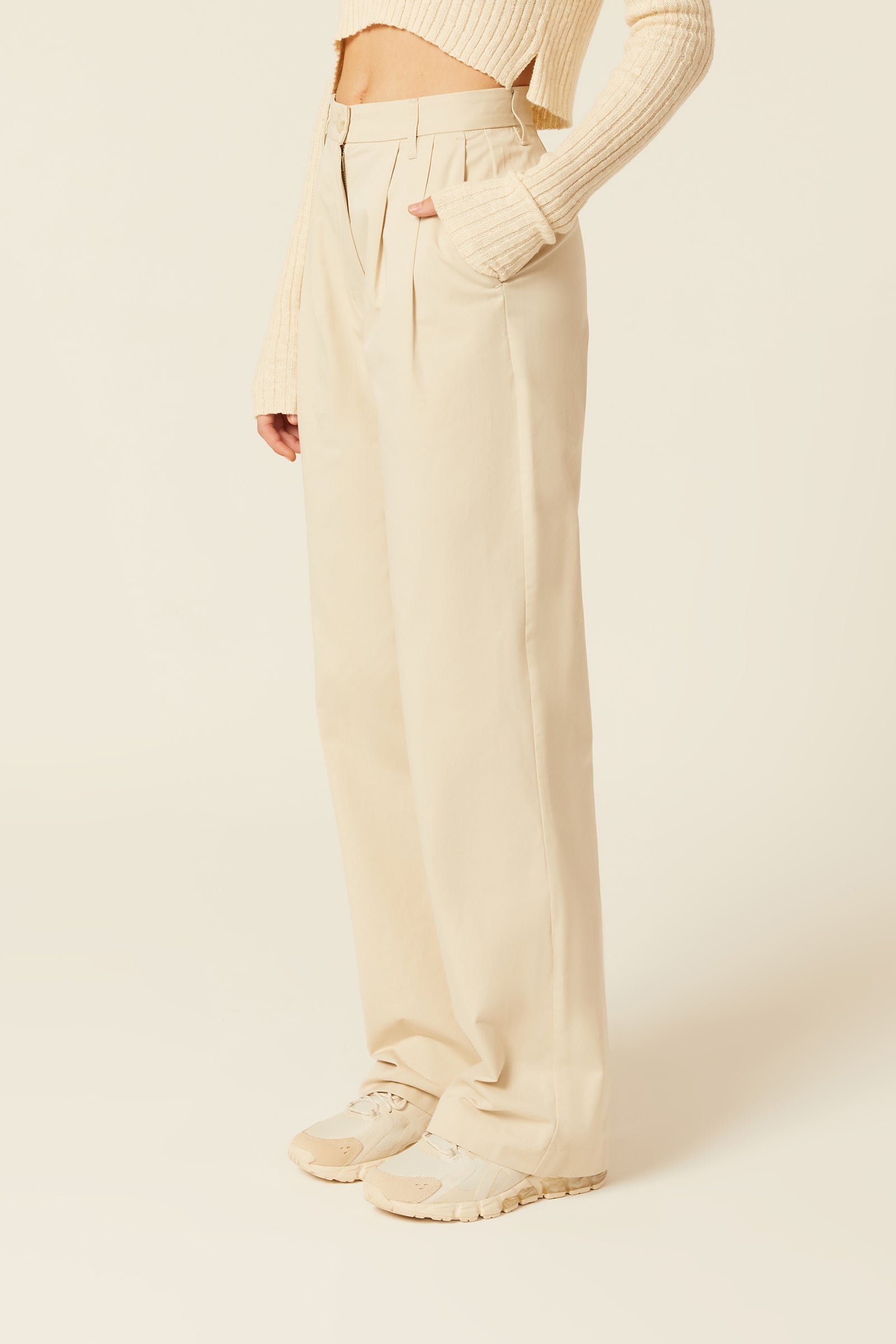 Nude Lucy Aspen Pant In A White Stone Colour 