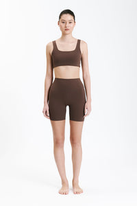 Nude Lucy Nude Active Bike Short in a Brown Chocolate Cacao Colour
