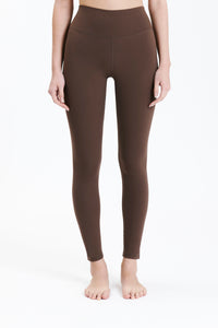 Nude Lucy Nude Active Full Length Tights in a Brown Chocolate Cacao Colour