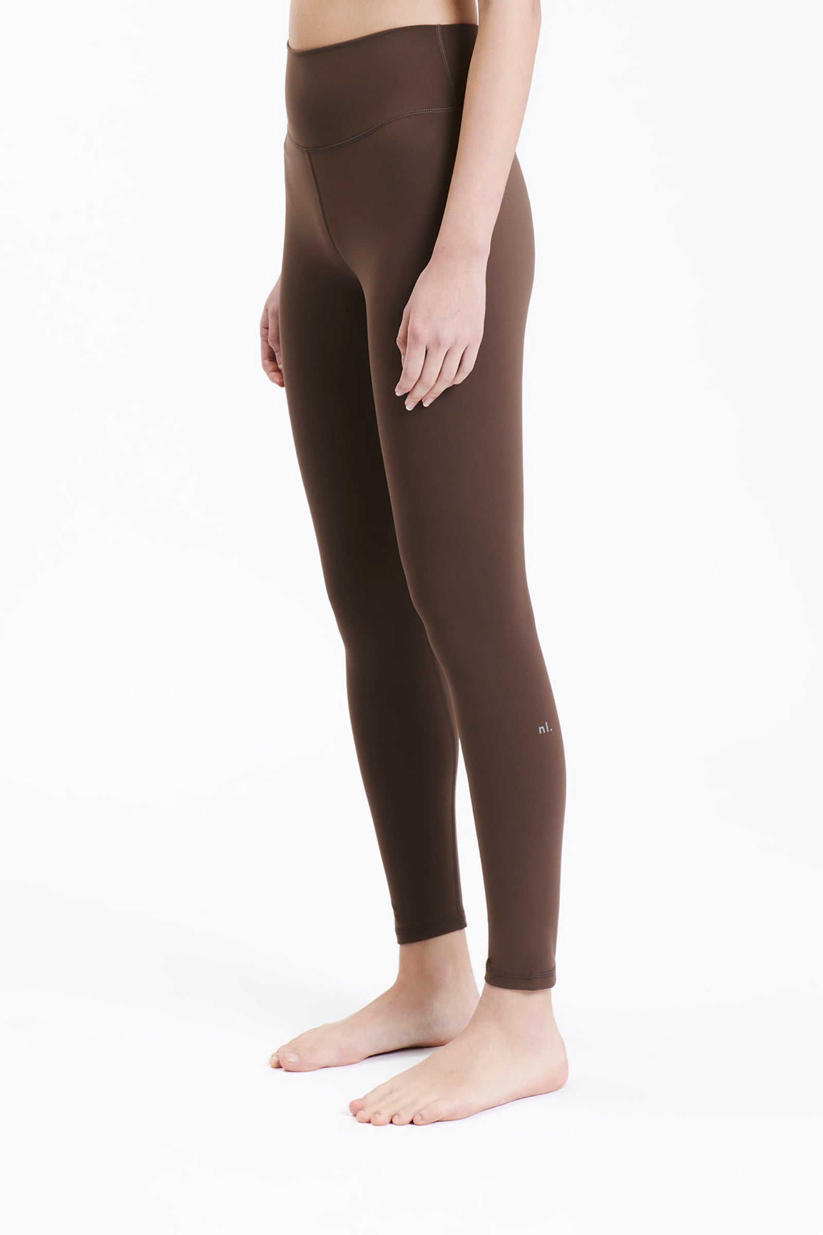 Nude Lucy Nude Active Full Length Tights In A Brown Chocolate Cacao Colour 