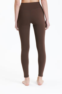 Nude Lucy Nude Active Full Length Tights in a Brown Chocolate Cacao Colour