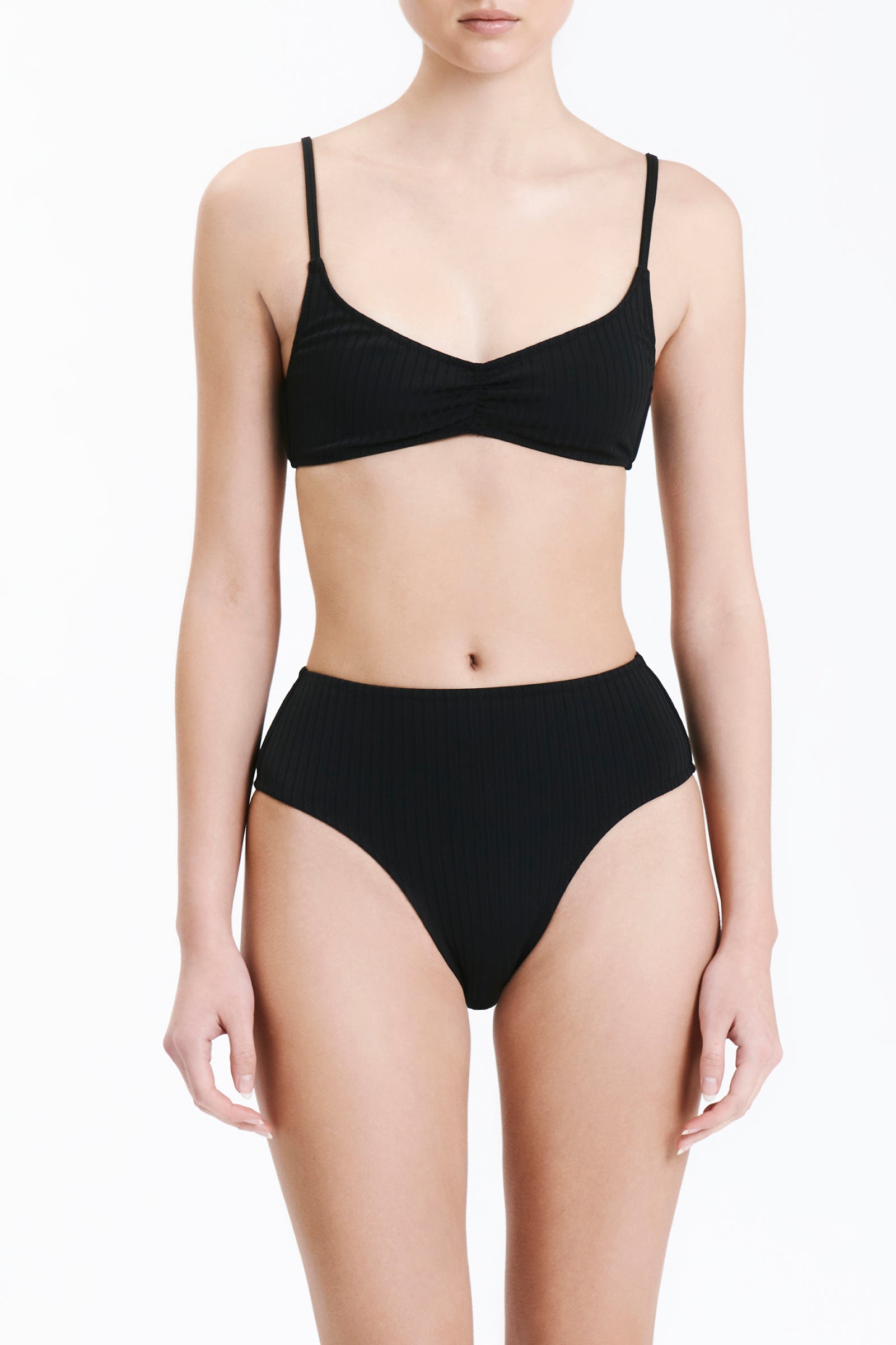 Nude Lucy Classic Bandeau Top In Black 