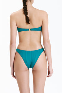 Nude Lucy Classic Knot Front Top in a Green Jade Colour