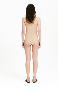 Nude Lucy Axel Bodysuit In A Light Yellow Toned Dune Colour