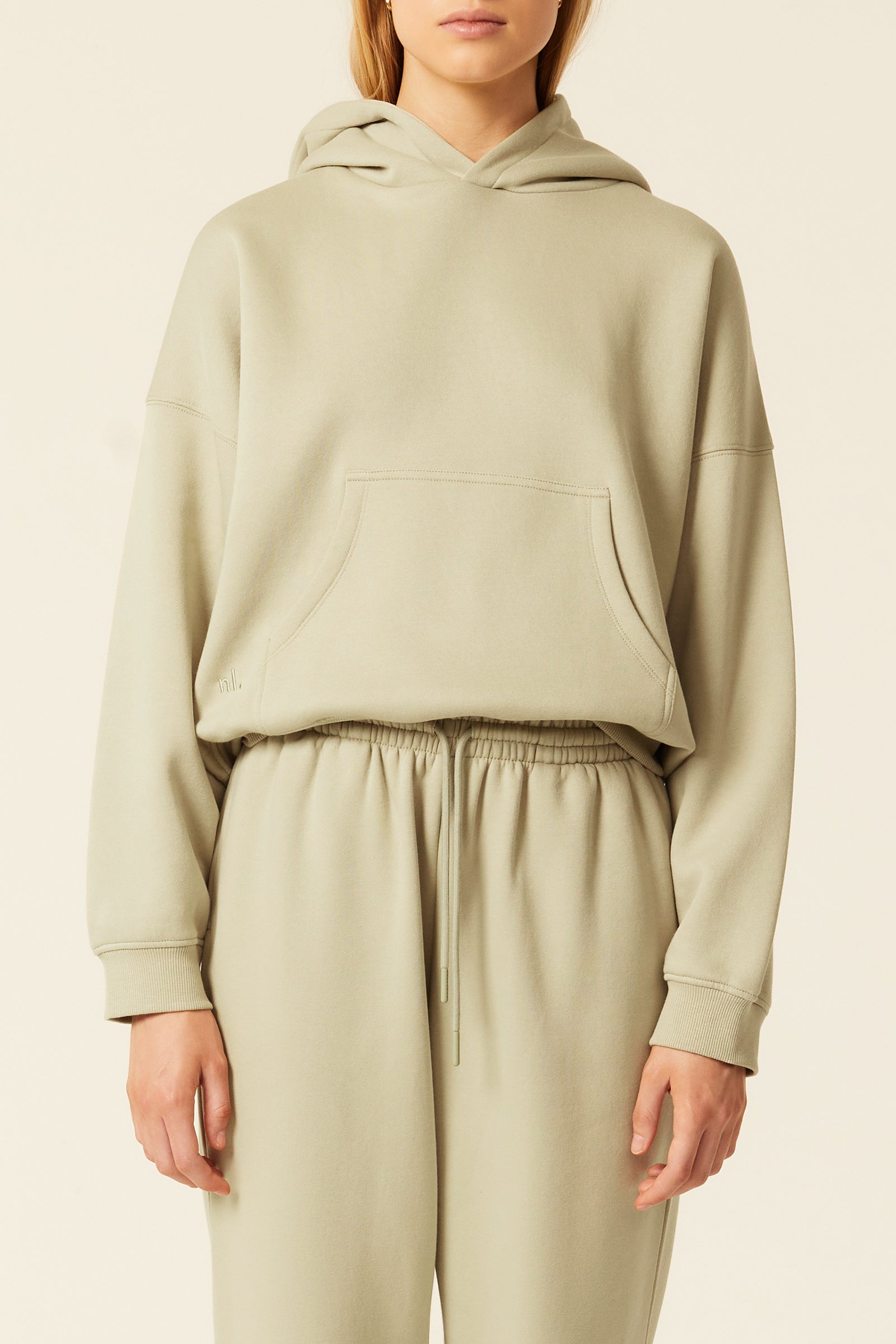 Nude Lucy Carter Curated Hoodie In A Green Artichoke Colour 