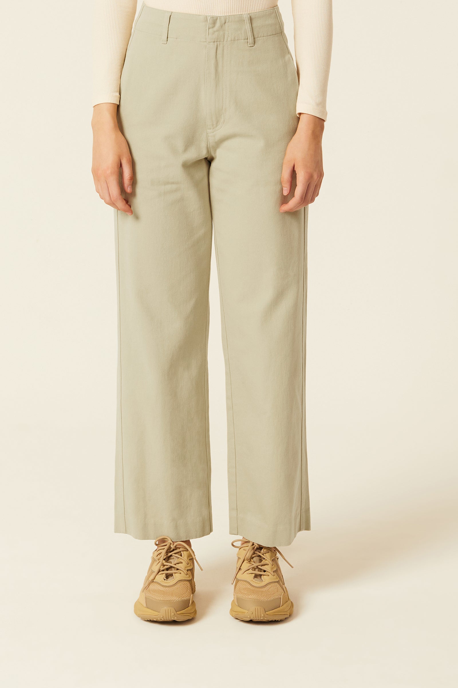 Nude Lucy Cooper Pant In A Green Artichoke Colour 