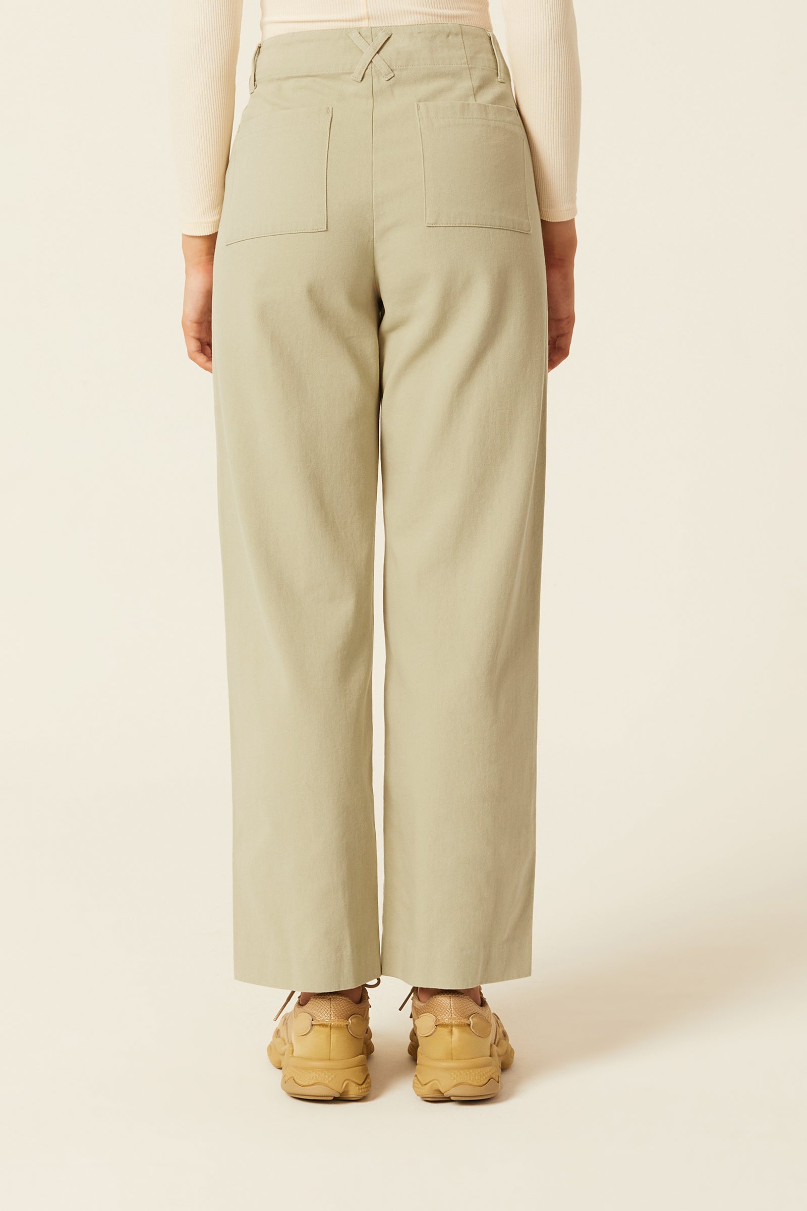 Nude Lucy Cooper Pant In A Green Artichoke Colour 