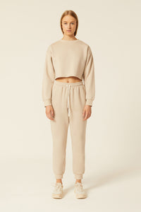 Nude Lucy Carter Classic Crop Sweat Stone  