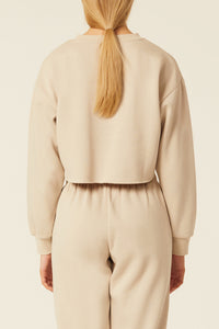 Nude Lucy Carter Classic Crop Sweat Stone  