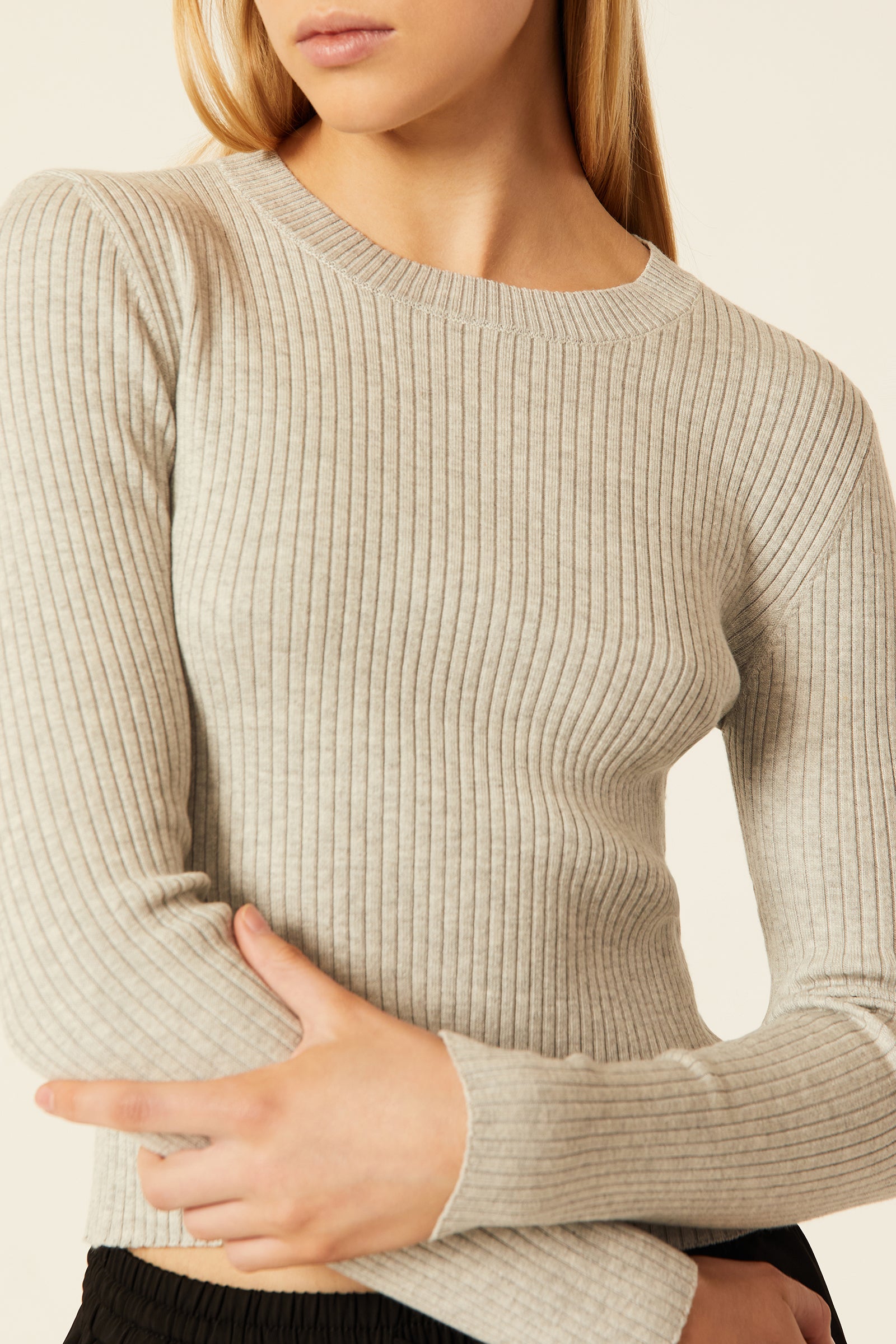 Nude Lucy Nude Classic Knit Grey Marle 