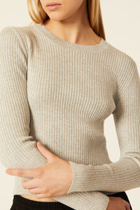 Nude Lucy Nude Classic Knit Grey Marle  