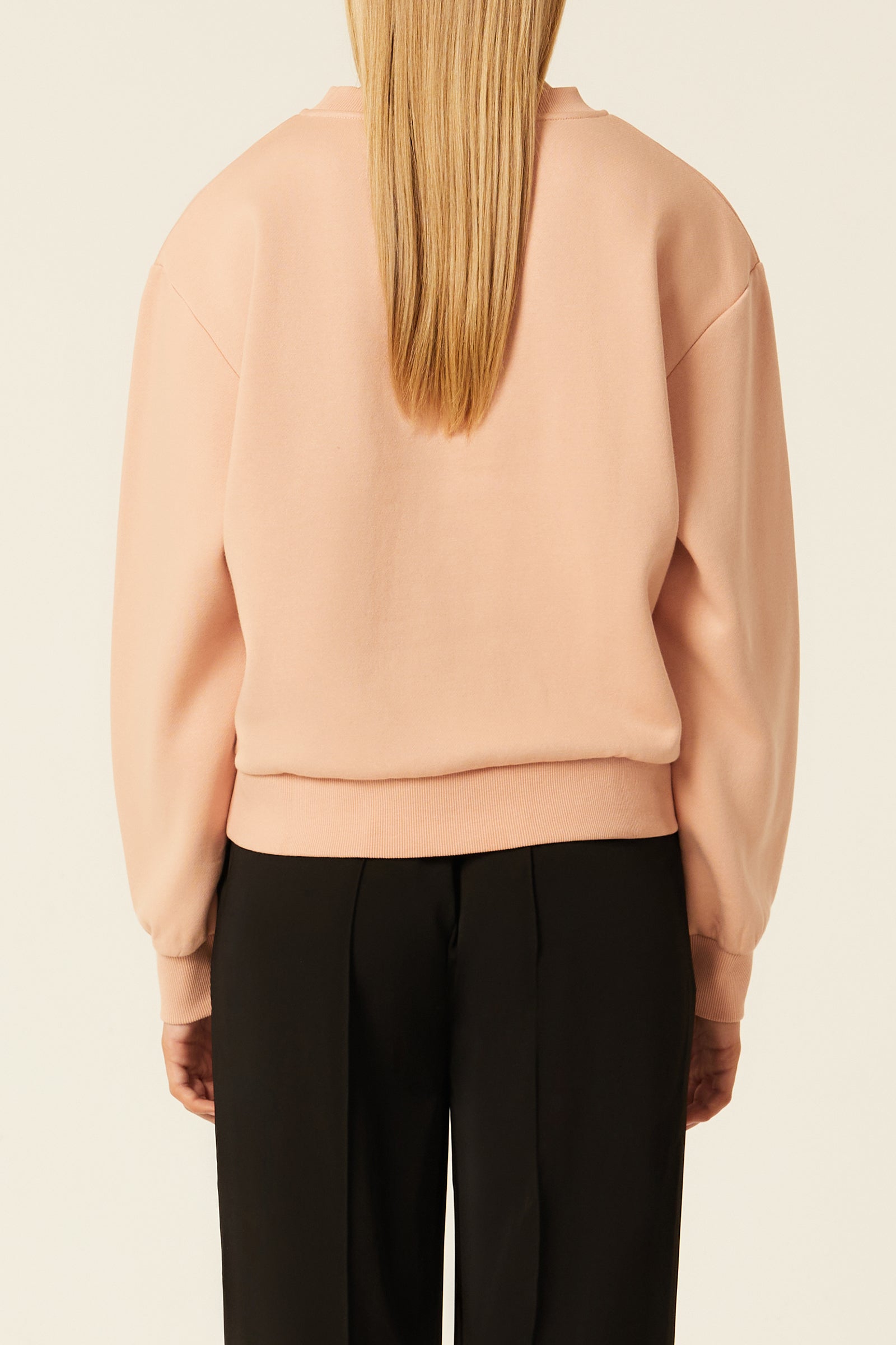 Nude Lucy Nude Classics Sweat in a Light Pink Guava Colour