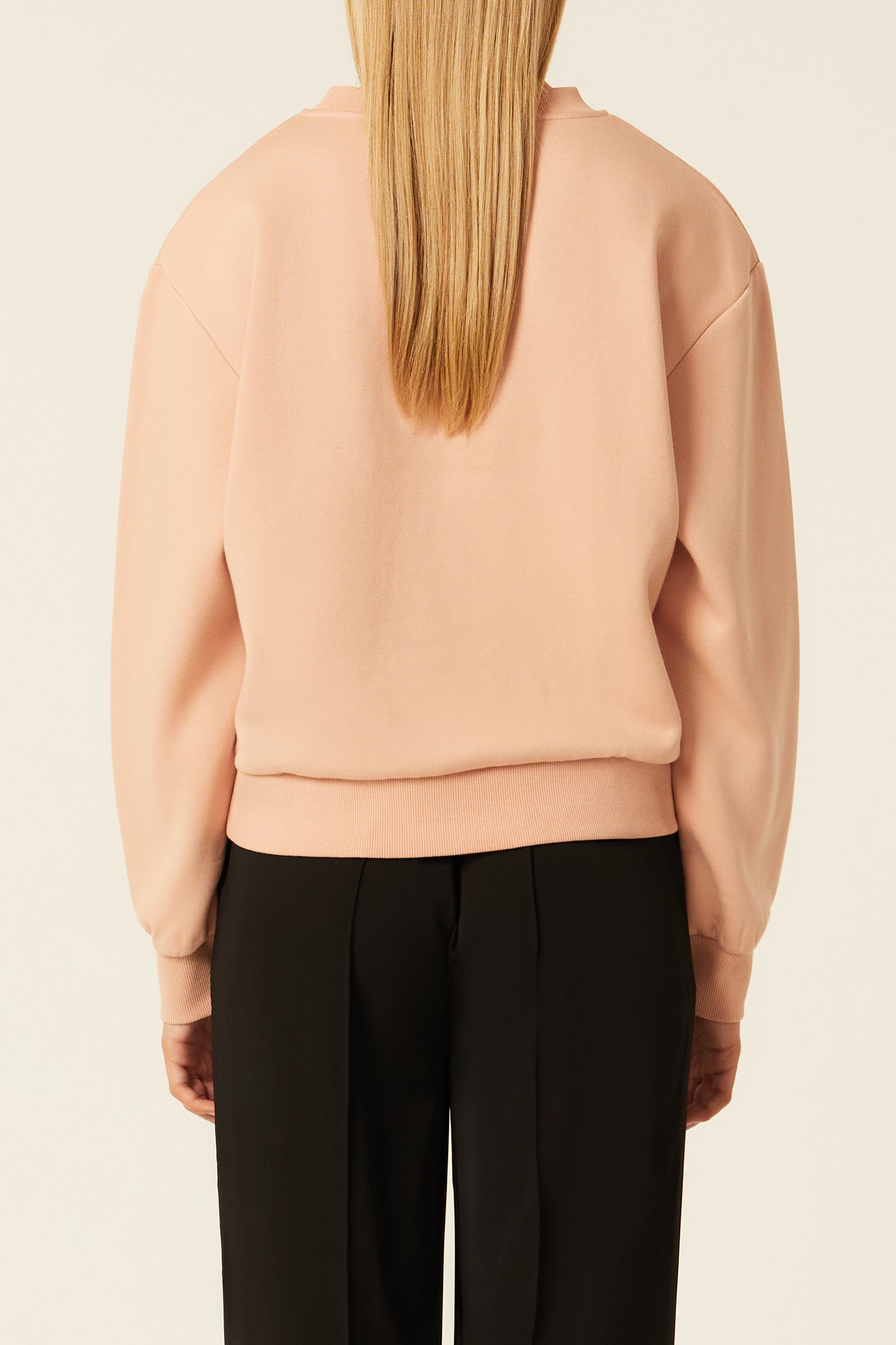 Nude Lucy Nude Classics Sweat In A Light Pink Guava Colour 
