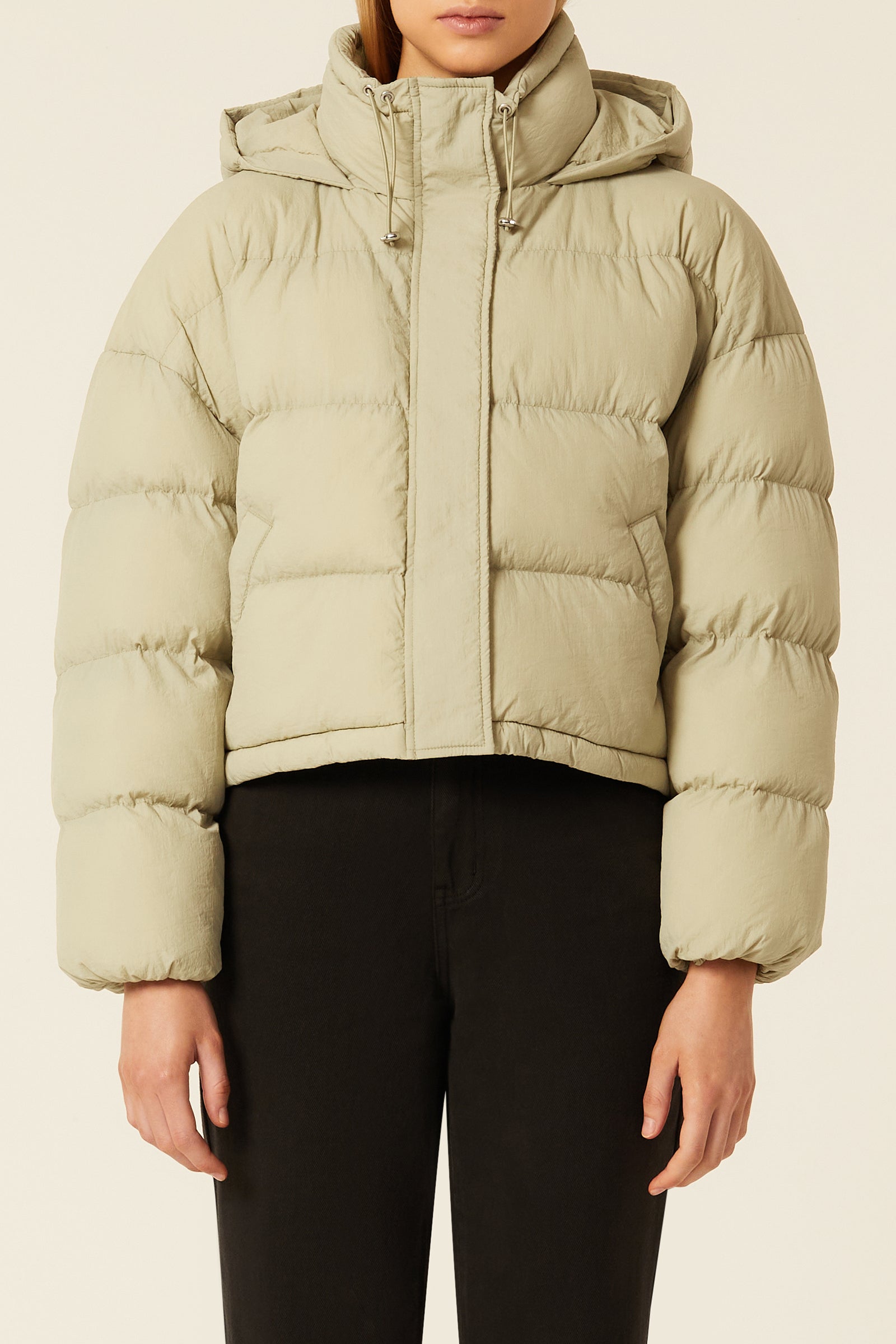 Padded hood cheap short jacket nakd
