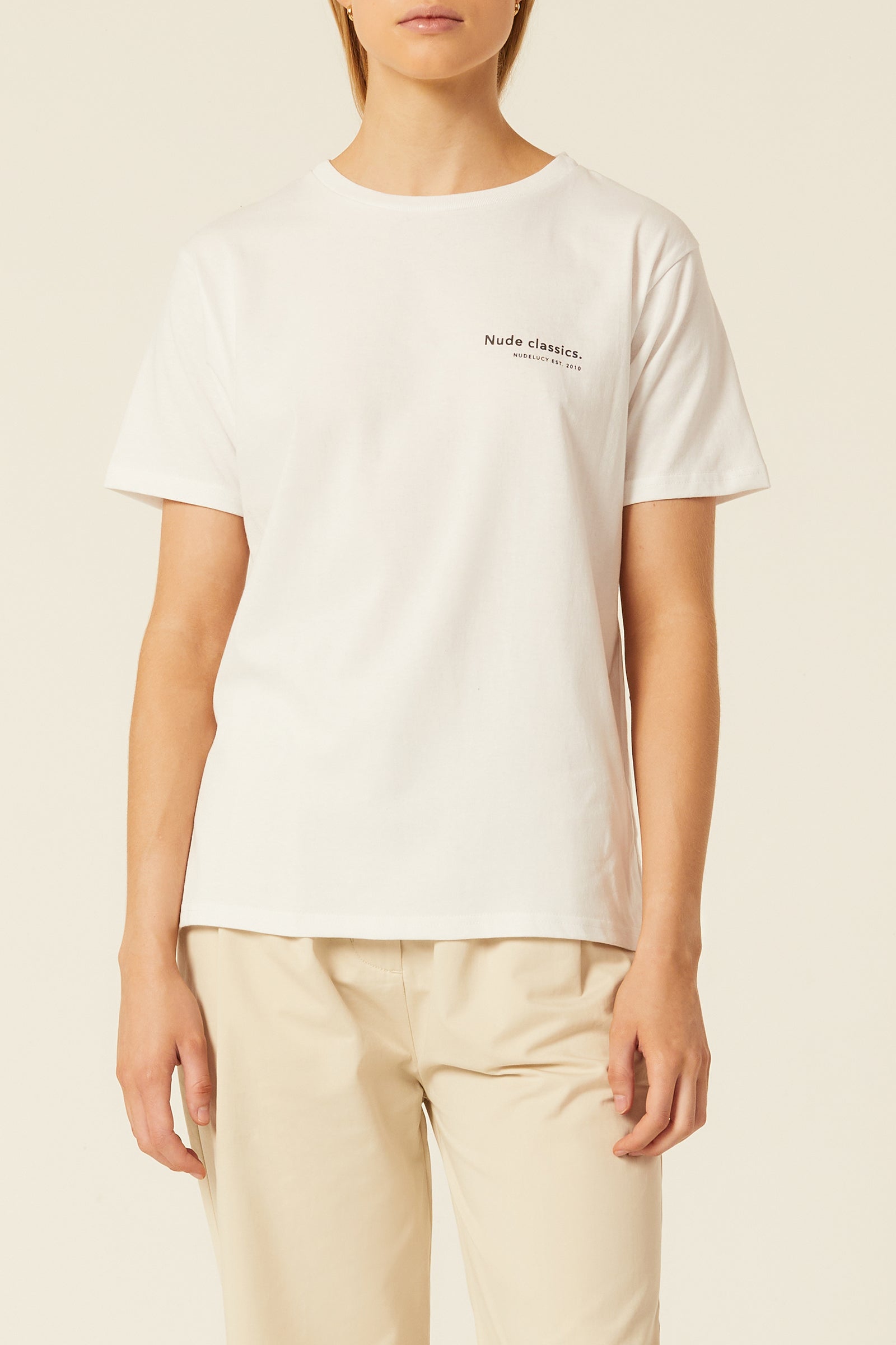 Nude Lucy Nude Classics Tee In White 