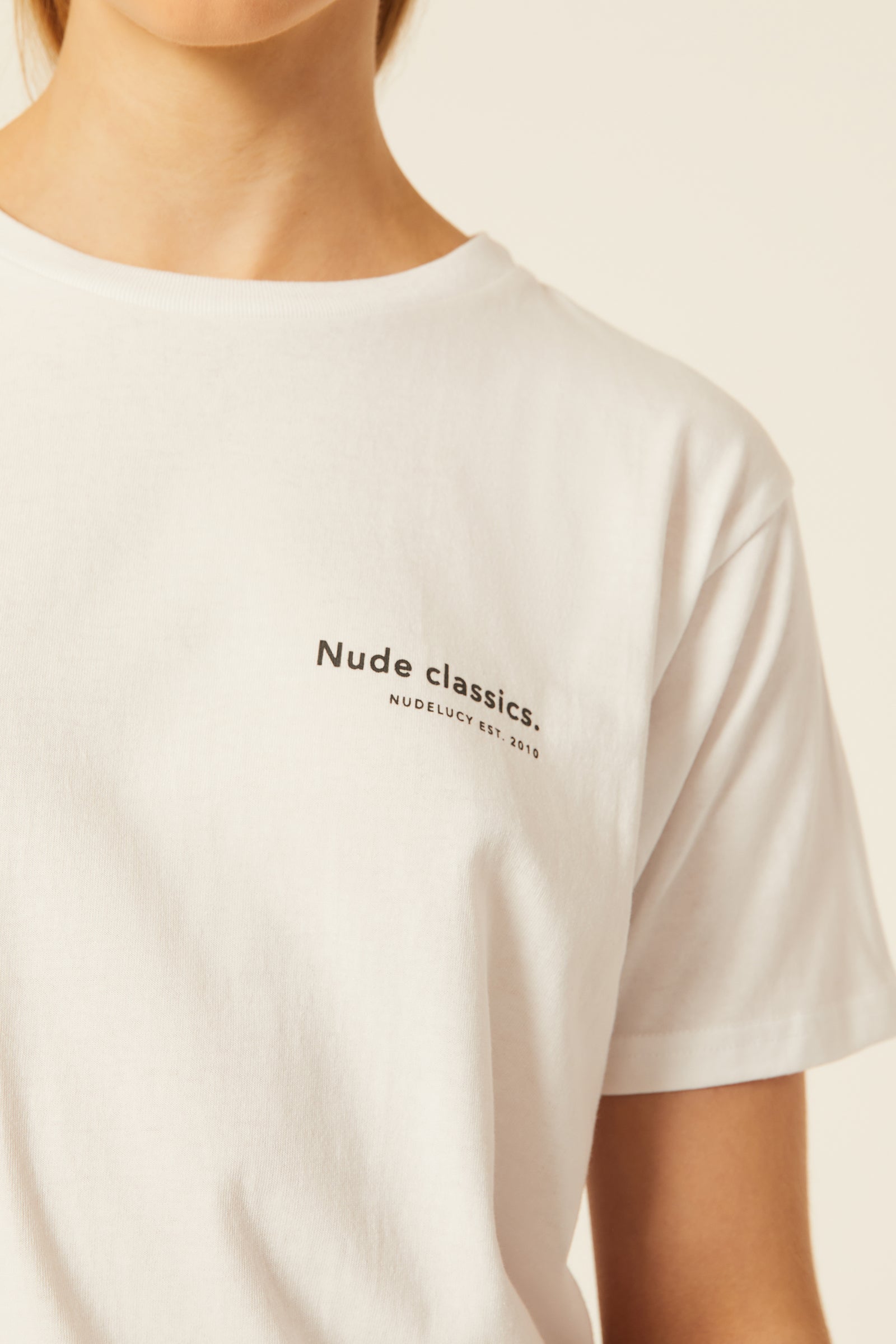 Nude Lucy Nude Classics Tee In White 