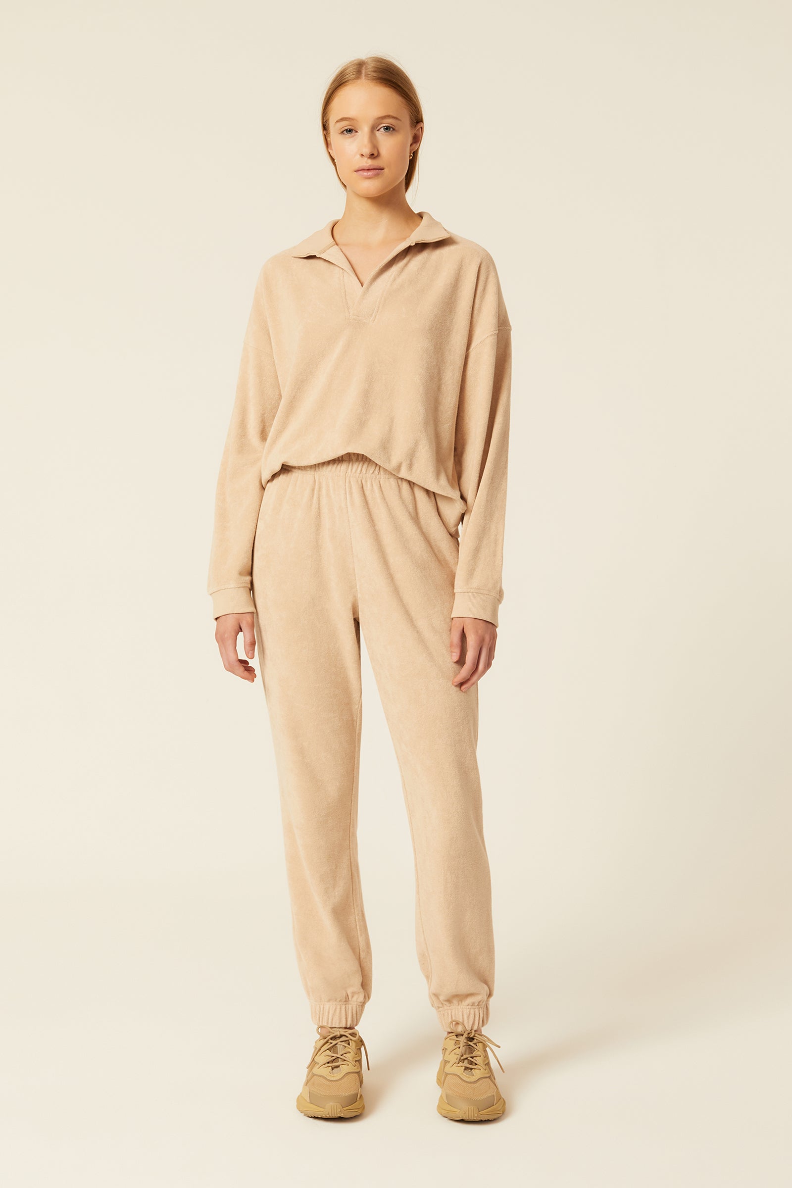 Nude Lucy Tait Rugby Sweat In Oyster 