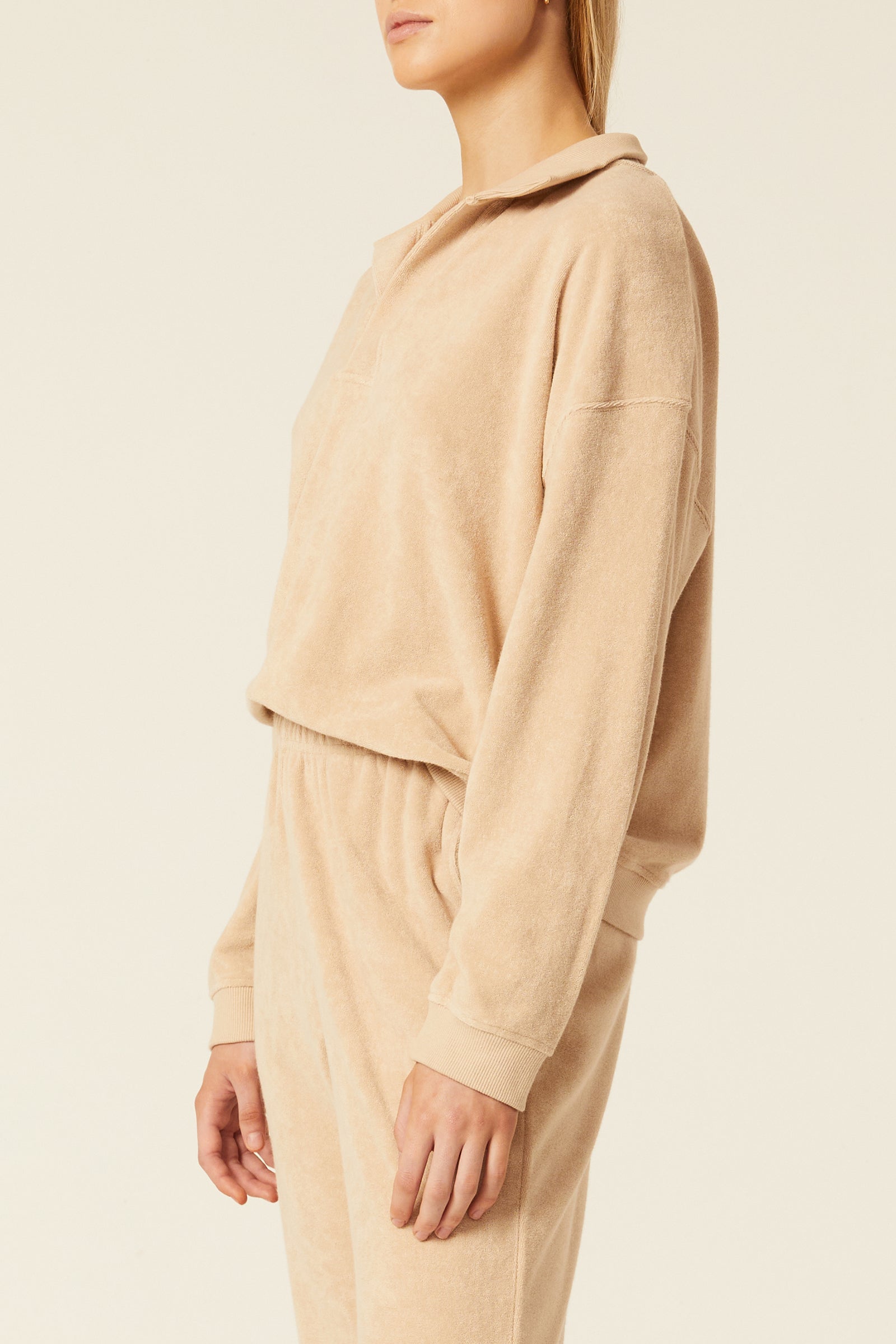 Nude Lucy Tait Rugby Sweat In Oyster 