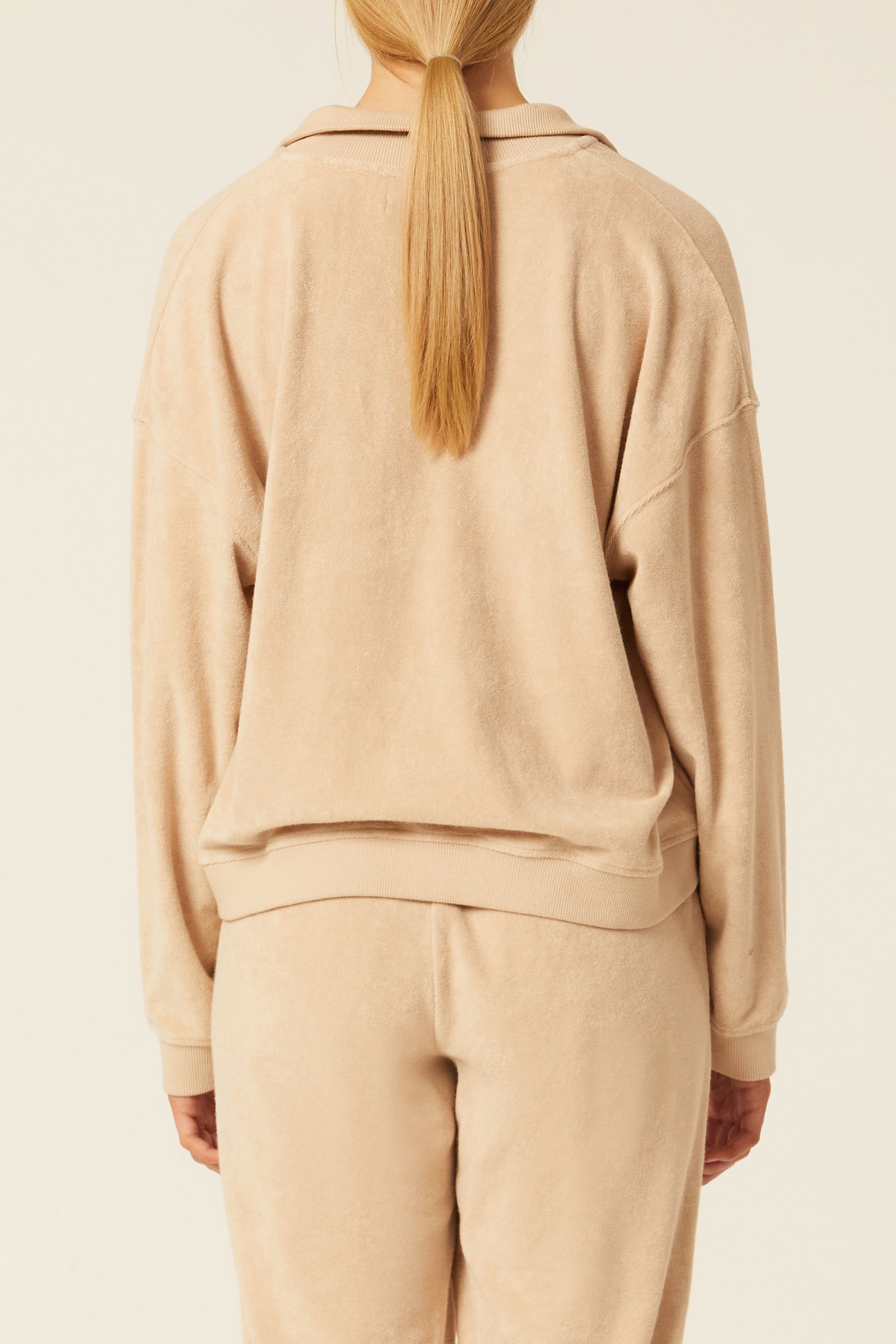 Nude Lucy Tait Rugby Sweat In Oyster 
