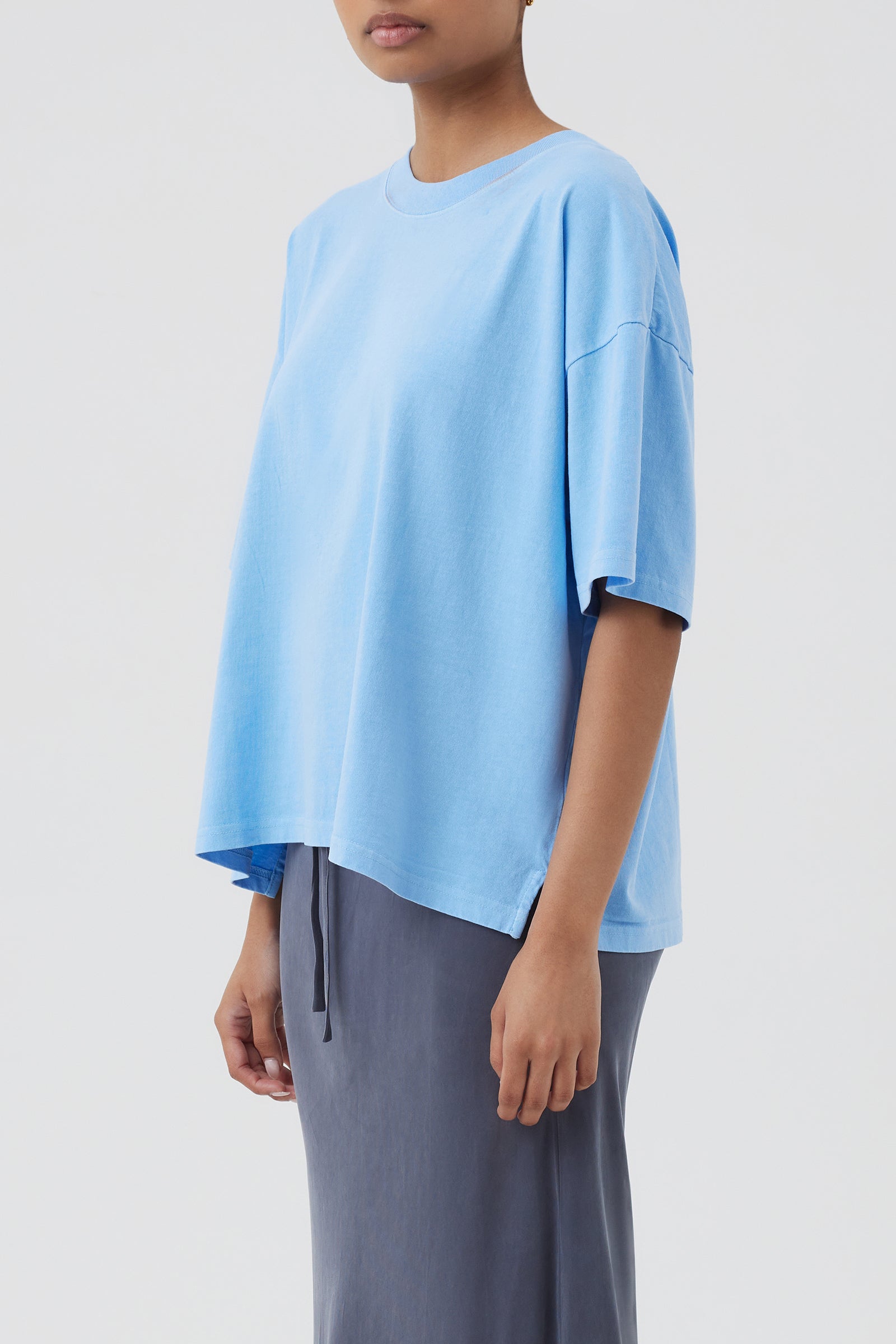 Nude Lucy Kai Washed Tee In A Blue Horizon Colour 