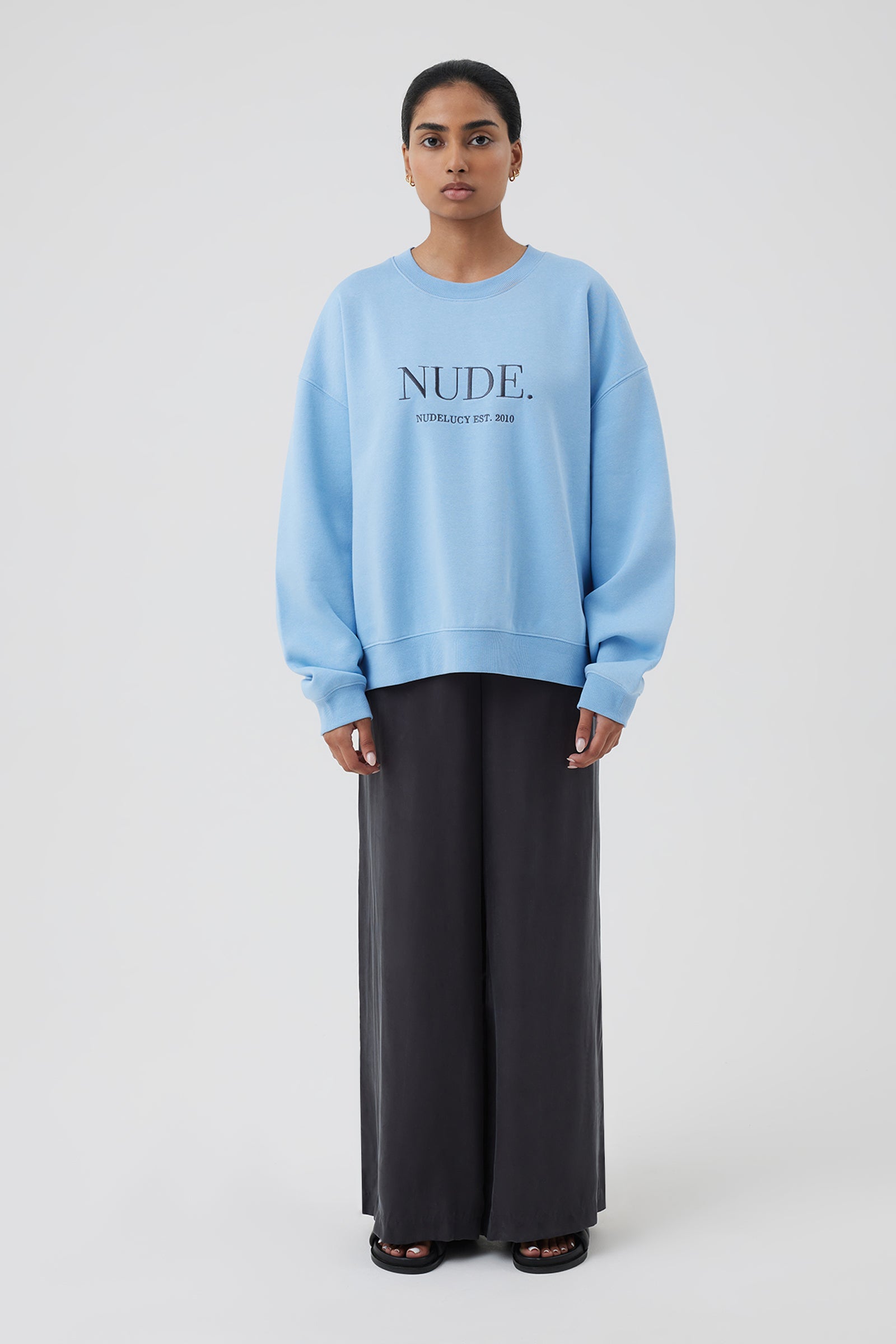 Nude Lucy Nude Sweat In a Blue Horizon Colour