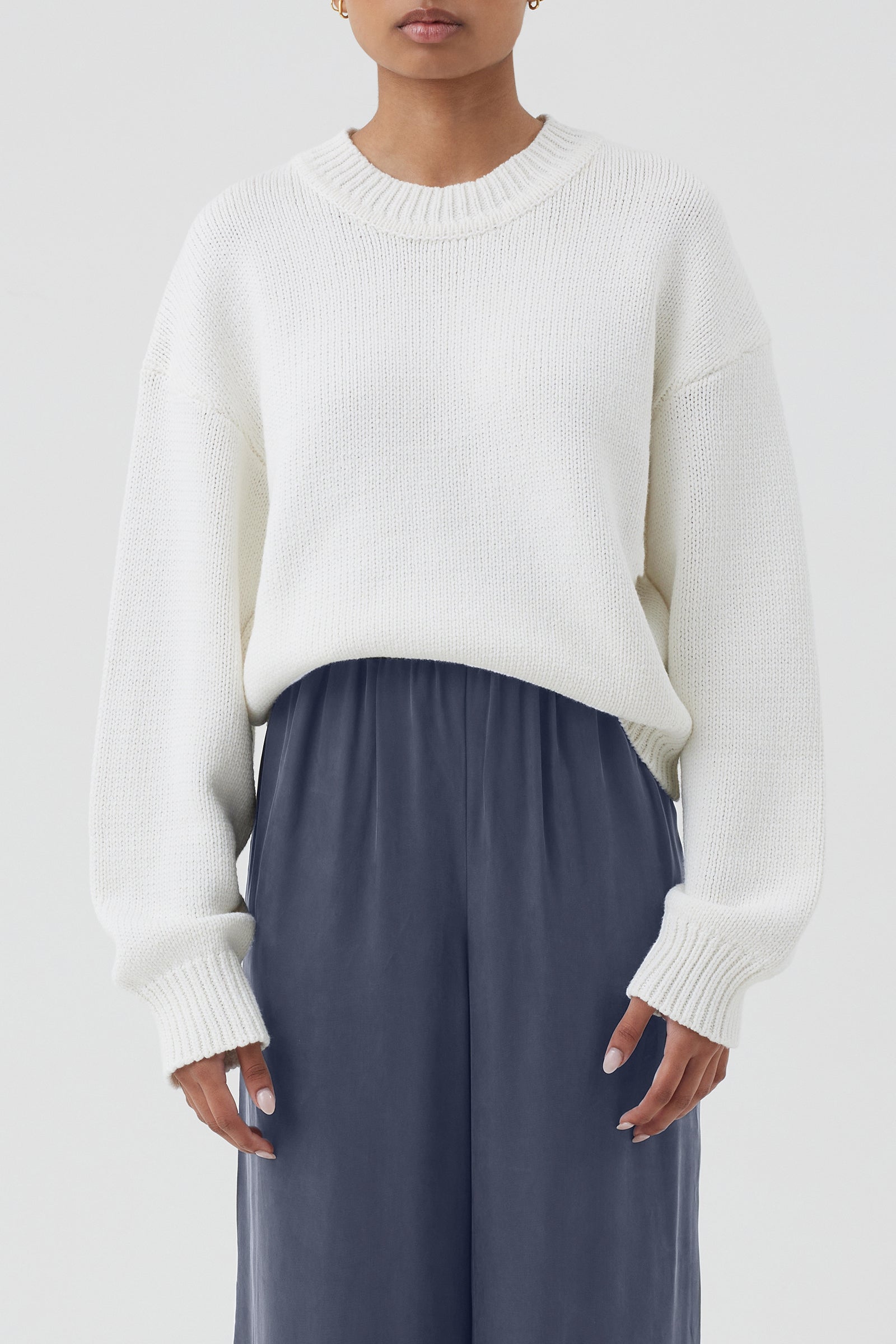 Nude Lucy Asher Knit In A White Salt Colour 