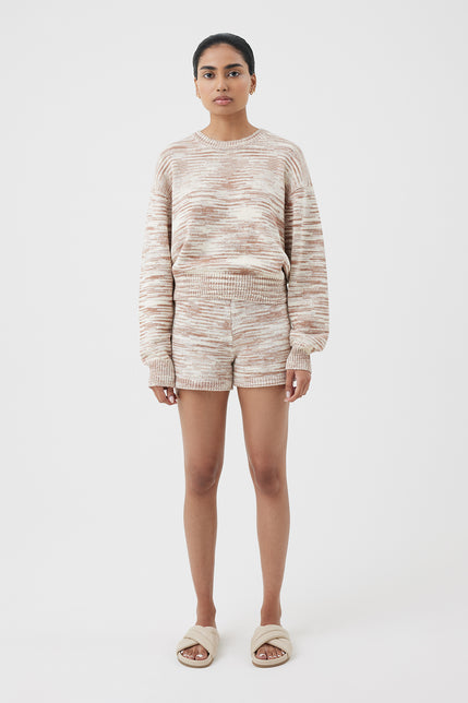 REEVES KNIT SHORT-Biscuit