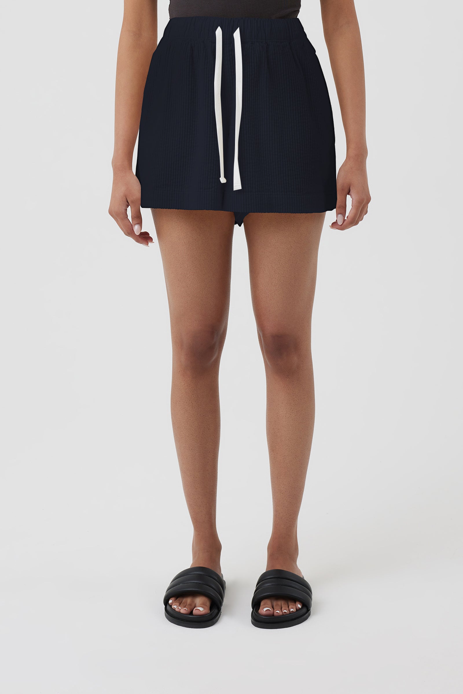 Nude Lucy Lars Cord Short in a Purple Indigo Colour